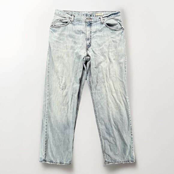 Levi's SilverTab Baggy Jeans Mens 36x36 Light Wash Denim Y2K Loose Fit Skater - Picture 1 of 13